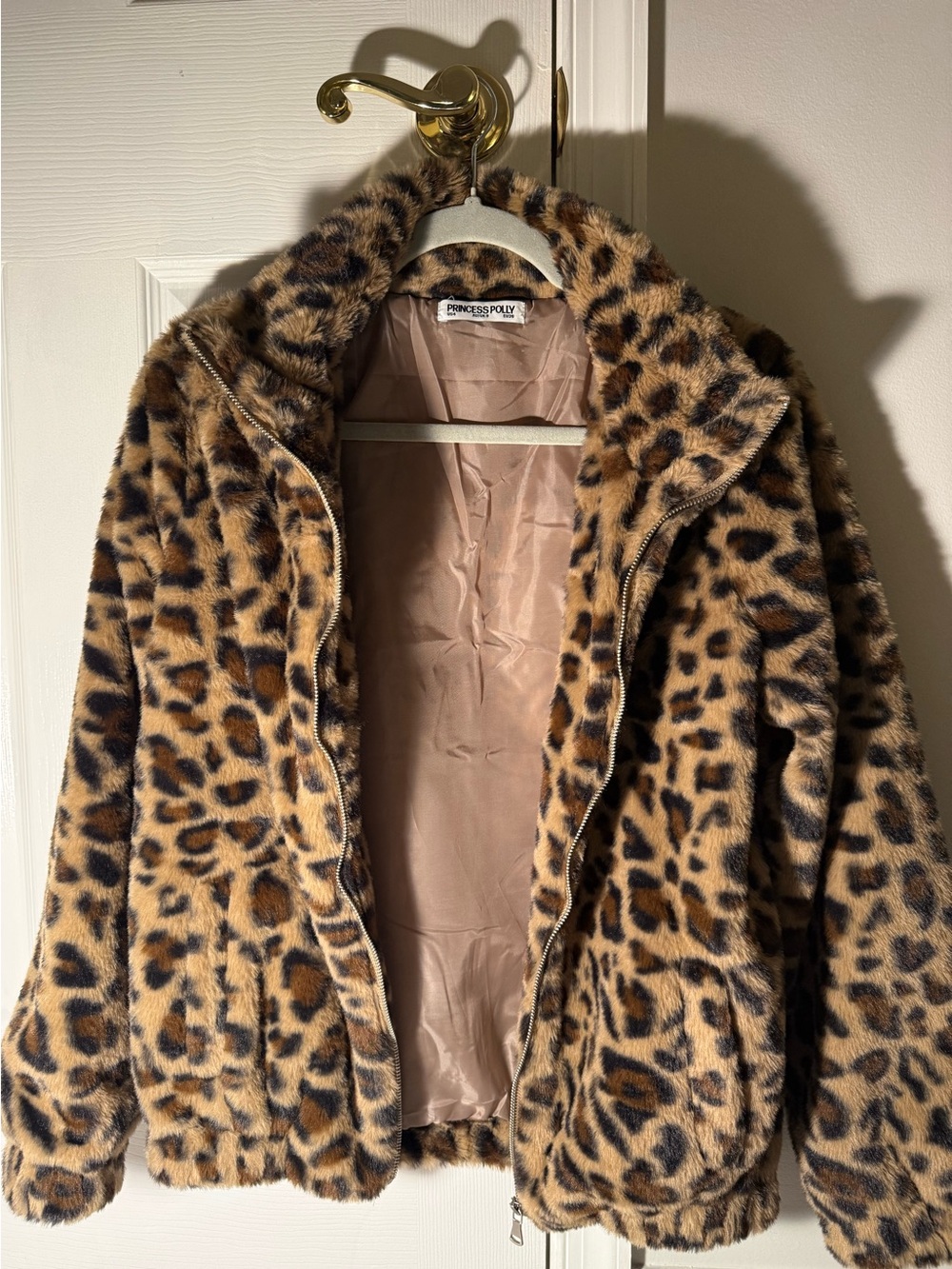 Princess Polly Leopard Print Faux Fur Jacket - Picture 5 of 5